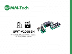 آلة لحام الاندماج الهيدروليكية 200 ملم لـ HDPE نظام المياه