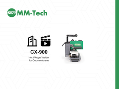 مظاهرة موقع بناء آلة لحام الغشاء الجغرافي CX900