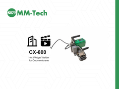 آلة لحام الغشاء الأرضي cx600 تظهر تأثير اللحام