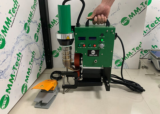 3600W SWT-PAU Table TPO Welding Machine 40MM Hem/Rope pocket Welding With Rope