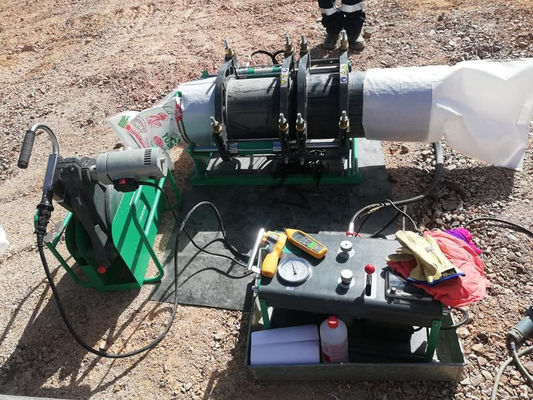 355mm أنابيب إمدادات المياه الساخنة المشتركة Hdpe بعقب آلة لحام