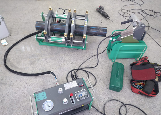لحام بعقب هيدروليكي الانصهار لحام الأنابيب Hdpe 90 مم