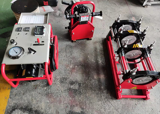 32-160mm Hdpe الأنابيب بعقب الانصهار آلة لحام للبلدية