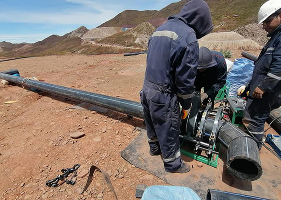 200mm الأنابيب Hdpe بعقب آلة الانصهار مع مسجل البيانات