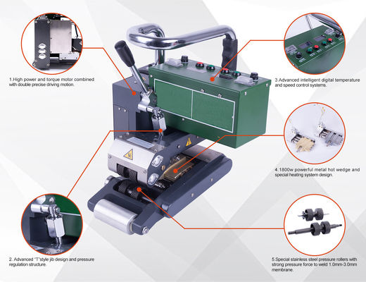 SWT-NS900D PP PVC آلة لحام غشاء أرضي ، آلة لحام الهواء الساخن