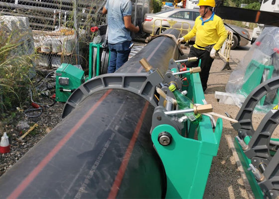 آلة لحام بعقب PE PP Hdpe ، آلة لحام أنابيب Hdpe 200mm-450mm