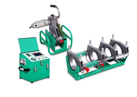 3KW HDPE الأنابيب بعقب الانصهار آلة لحام 2 سنة الضمان
