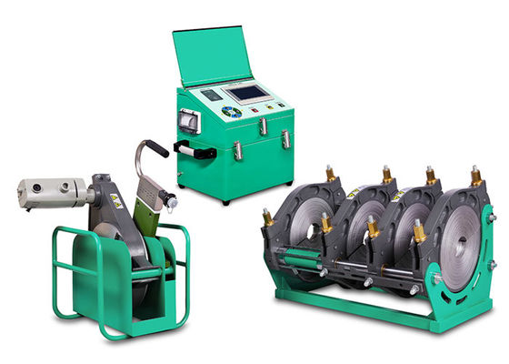 التلقائي SDR17 Hdpe الأنابيب ماكينة لحام الانصهار 200 مم 450 مم