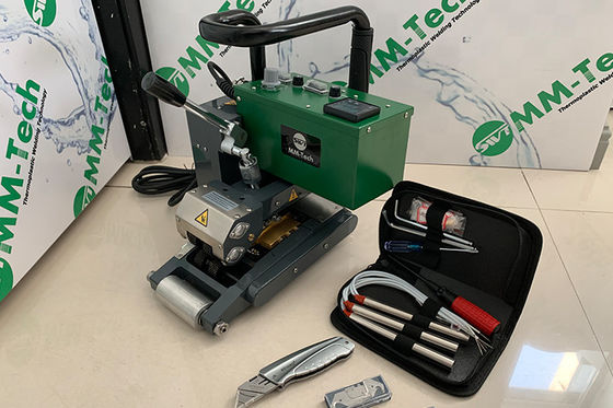 HDPE 0.2-2.0mm آلة لحام غشاء أرضي إسفين ساخن مع شهادة CE