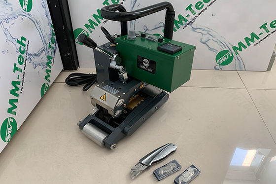 HDPE 0.2-2.0mm آلة لحام غشاء أرضي إسفين ساخن مع شهادة CE