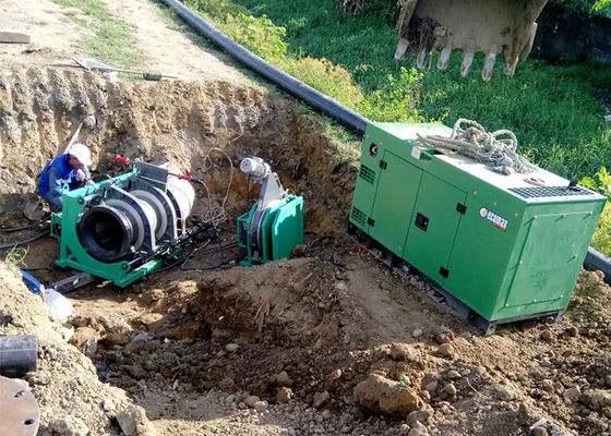 التلقائي PE PPR HDPE الأنابيب بعقب آلة لحام الانصهار ل 90 مم - 250 مم