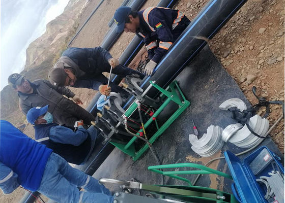 200-450mm 7 المشابك الهيدروليكية Hdpe الأنابيب بات الانصهار آلة لحام
