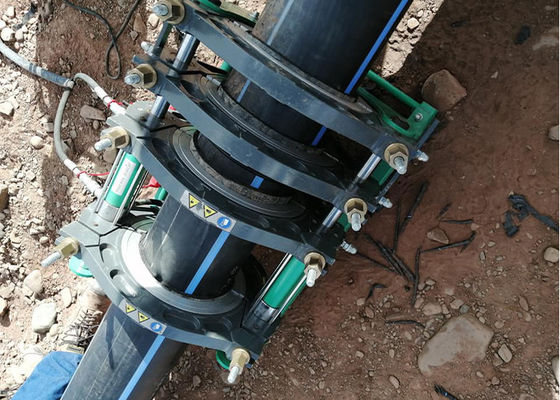 200-450mm 7 المشابك الهيدروليكية Hdpe الأنابيب بات الانصهار آلة لحام