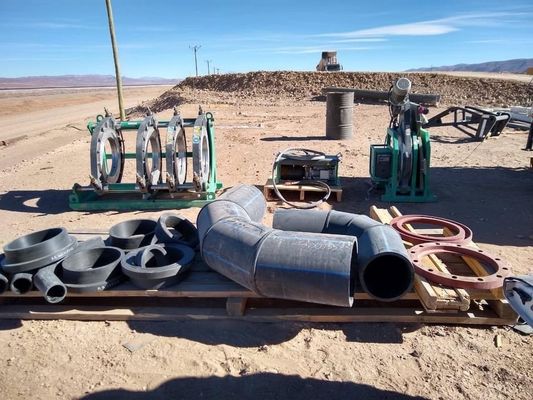 355mm أنابيب إمدادات المياه الساخنة المشتركة Hdpe بعقب آلة لحام