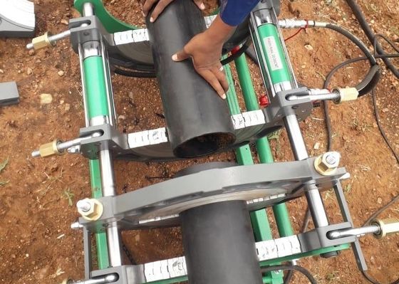 تذوب الساخنة 160mm دليل آلة لحام الأنابيب Hdpe