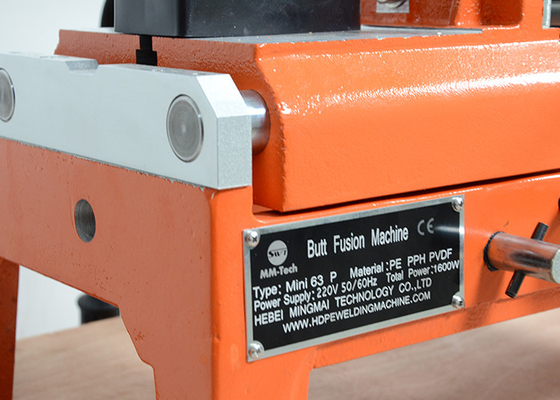 20-110mm دليل آلة لحام الانصهار بعقب لأنابيب Hdpe