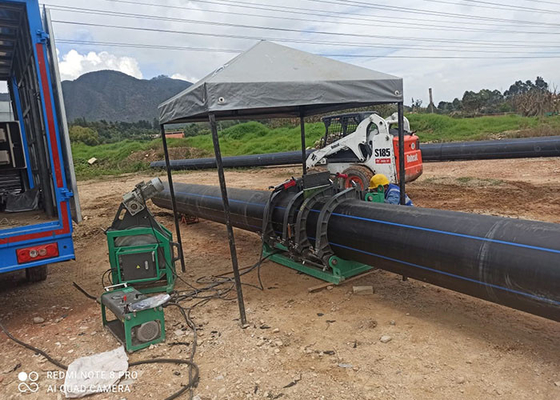 315mm Hdpe الأنابيب الوصل الهيدروليكية بعقب الانصهار آلة لحام منخفضة الضوضاء