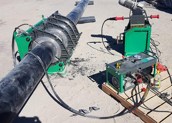 90 إلى 315 مم Hdpe آلة لحام الأنابيب الهيدروليكية CE