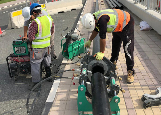 160mm الهيدروليكية بعقب الانصهار آلة Hdpe الأنابيب التوصيل