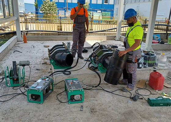HDPE الهيدروليكية بعقب آلة لحام الانصهار ل 280 مم