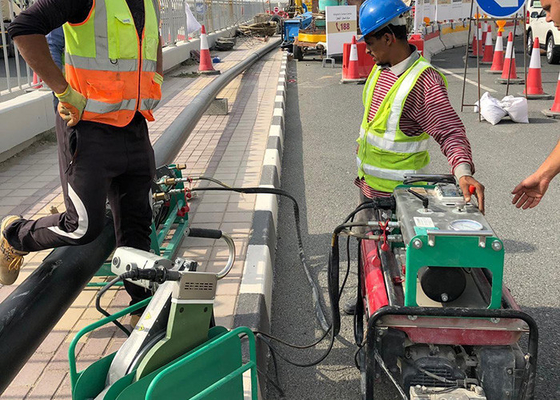 لحام بعقب هيدروليكي الانصهار لحام الأنابيب Hdpe 90 مم