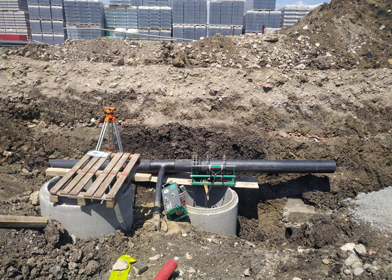 HDPE الهيدروليكية بعقب آلة لحام الانصهار ل 280 مم