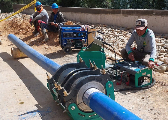 355mm الأنابيب Hdpe بعقب الانصهار آلة لحام 6.25kw