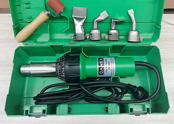 آلة لحام الهواء الساخن CX1600S PE / PP / PVC / ABS / PVDF مع ضوضاء منخفضة وخيارات فوهات متنوعة