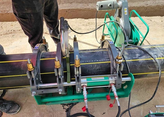 آلة لحام الأنابيب بالاندماج التناكبي لأنابيب البولي إيثيلين عالي الكثافة (HDPE) لأنابيب الري