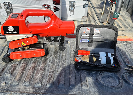 HDPE GEO 0.2-1.5MM SWT-NS800D آلة لحام الغشاء الجغرافي لمشاريع تربية الأسماك